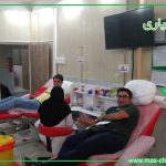 اهدا خون اعضای مکس در سازمان انتقال خون قزوین